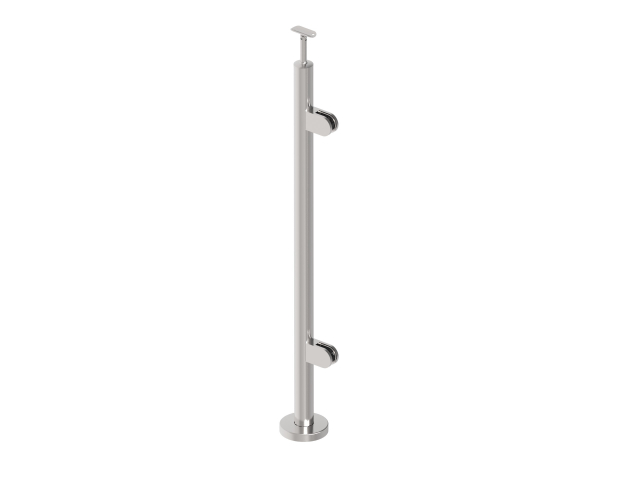 Stainless steel pole, VK-straight, right